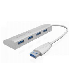 Raidsonic Icy Box 4x Port USB 3.0 Hub, Silver