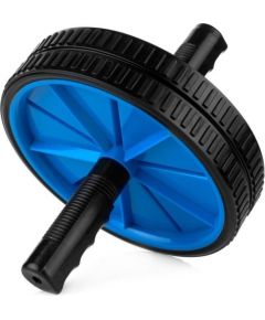 Spokey TWIN II Double roller, Blue/black, Plastic/steel