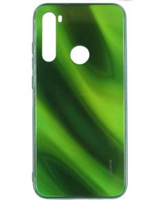 Evelatus Xiaomi Note 8 Water Ripple Full Color Electroplating Tempered Glass Case Green