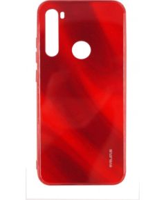 Evelatus Xiaomi Note 8 Water Ripple Full Color Electroplating Tempered Glass Case Red