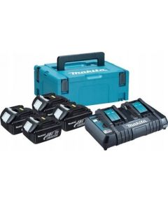 Makita 18V MAKPAC, BL1830Bx4+DC18RD (197970-3)