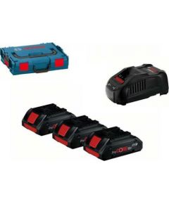 Bosch BOSCH AKUMULATOR 18V 3x4,0Ah GBA PROCORE +ŁADOWARKA GAL1880CV + L-BOXX 102 B0615990L1R