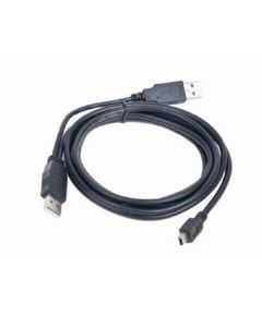 Gembird Dual USB Y 2.0 A-plug to MINI 5PM 0,9m cable