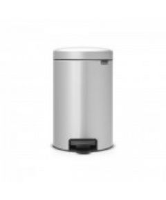BRABANTIA atkritumu tvertne ar pedāli NewIcon, 12 l, Metallic Grey - 113680
