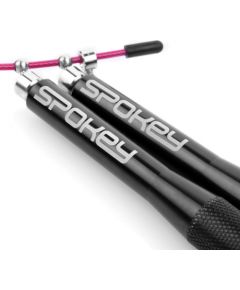 Spokey CROSSFIT TWEET II Jump Rope with Bearings, 300 cm, Pink, Steel/Plastic