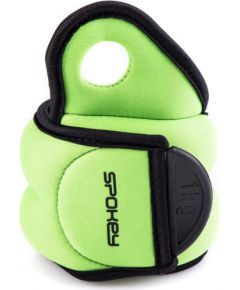 Spokey COM FORM IV Velcro Loads, 2x1 kg, Light Green, Neoprene