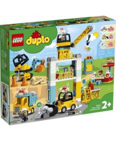 LEGO Duplo® Żuraw wieżowy i budowa (10933)