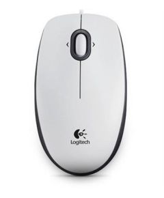 LOGITECH B100 Optical Portable Mouse for Business USB White