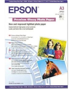 Epson Premium Glossy Photo Paper, DIN A3, 255g/mÂ², 20 Sheets