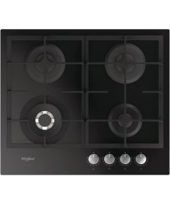 Whirlpool AKTL629NB gāzes plīts virsma 60cm melna uz stikla