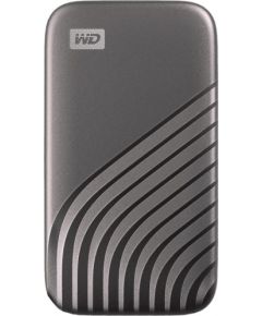 Sandisk WD My Passport External SSD 500GB USB 3.2, Space Gray, 1050MB/s Read, 1000MB/s Write, PC & Mac Compatiable
