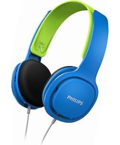 Philips Kids austiņas SHK2000BL On-ear Blue & Green / SHK2000BL/00