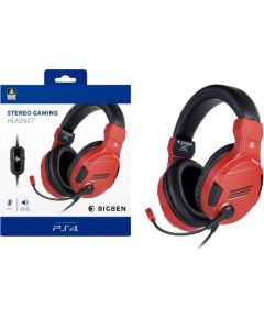 Nacon BigBen Stereo Gaming Headset Wired - Red (PS4)