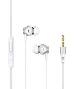 Devia Metal In-ear Earphone with Remote and Mic (3.5mm) silver