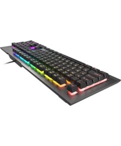 Genesis Rhod 500 Gaming keyboard, RGB LED light, US, Silver/Black, Wired