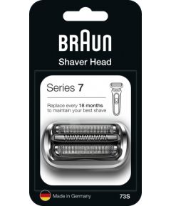 BRAUN 73S Series 7 sietiņš + griezējbloks skuvekļiem, sudraba