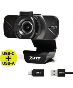 PORT DESIGNS FHD Webcam 900078 Black, USB