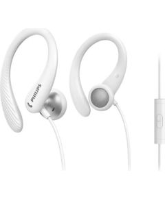 PHILIPS TAA1105WT/00 In-Ear White sporta austiņas ar cilpiņu un mikrofonu