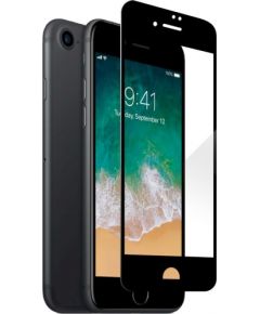 Fusion Full Glue 5D Tempered Glass Aizsargstikls Pilnam Ekrānam Apple iPhone 7 / 8 / SE 2020 Melns