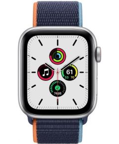 Apple Watch SE GPS + Cellular 44mm Sport Loop, silver/deep navy (MYEW2EL/A)