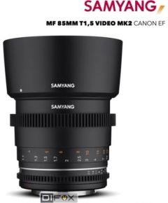 Samyang MF 85mm T1,5 VDSLR MK2 Canon EF