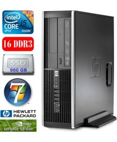 HP 8100 Elite SFF i5-650 16GB 960SSD GT1030 2GB DVD WIN7Pro