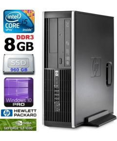 HP 8100 Elite SFF i5-650 8GB 960SSD GT1030 2GB DVD WIN10Pro