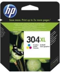 HP 304XL Tri-color Original Ink Cartridge (300 pages) / N9K07AE