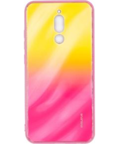 Evelatus Xiaomi Redmi 8 Water Ripple Gradient Color Anti-Explosion Tempered Glass Case Gradient Yellow-Pink