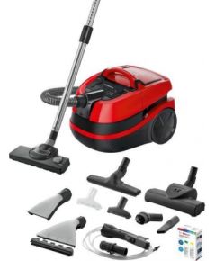 BOSCH BWD421PET Aquafilter 2100W Black/Red Putekļu sūcējs