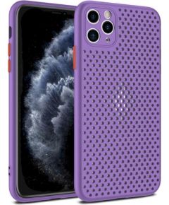 Fusion Breathe Case Silikona Aizsargapvalks Priekš Apple iPhone 12 Mini Violets