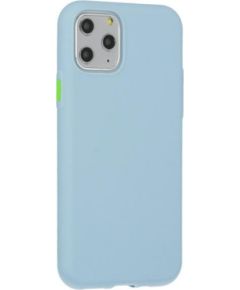 Fusion Solid Case Silikona Aizsargapvalks Priekš Huawei P30 Lite Gaiši Zils