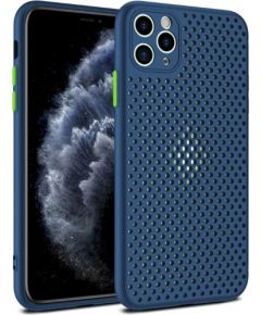 Fusion Breathe Case Silikona Aizsargapvalks Priekš Huawei P40 Lite Zils