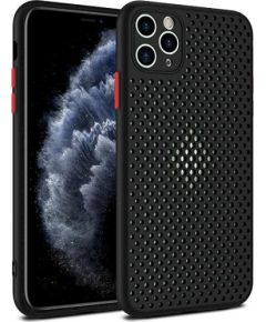 Fusion Breathe Case Silikona Aizsargapvalks Priekš Huawei P30 Lite Melns