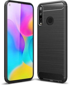 Fusion Trust Back Case Silikona Aizsargapvalks Priekš Huawei P40 Lite E Melns