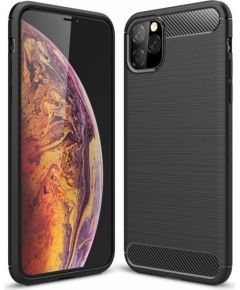 Fusion Trust Back Case Silikona Aizsargapvalks Priekš Apple iPhone 11 Pro Melns