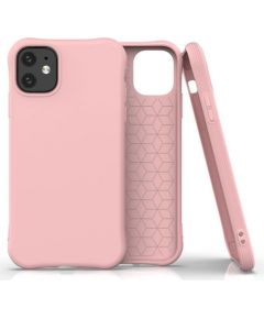 Fusion Solaster Back Case Silikona Aizsargapvalks Priekš Apple iPhone 11 Pro Rozā