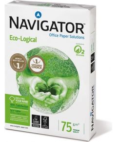 Papīrs NAVIGATOR ECO-LOGICAL A4 75g/m2, 500 loksnes/iepakojumā