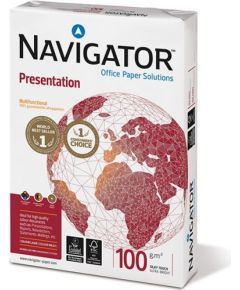 Papīrs NAVIGATOR PRESENTATION A4 100g/m2, 500 loksnes/iepakojumā