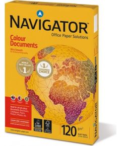 Papīrs NAVIGATOR COLOUR DOCUMENTS A4 120g/m2, 250 loksnes/iepakojumā