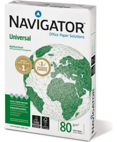 Papīrs NAVIGATOR UNIVERSAL A4 80g/m2, 500 loksnes/iepakojumā