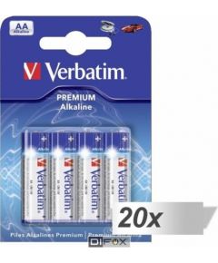 20x4 Verbatim Alkaline battery Mignon AA LR6      49921