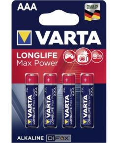 1x4 Varta Longlife Max Power Micro AAA LR03