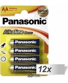 12x4 Panasonic Alkaline Power Mignon LR6 AA