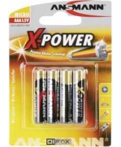 1x4 Ansmann Alkaline Micro AAA LR 03 X-Power