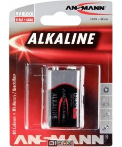 1 Ansmann Alkaline 9V block red-line