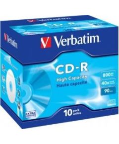 Matricas CD-R Verbatim 800MB 1x-40x Extra Protection, 10 Pack Jewel