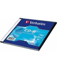 Matricas CD-R Verbatim 700MB 1x-52x Extra protection, Single Wrap Slim