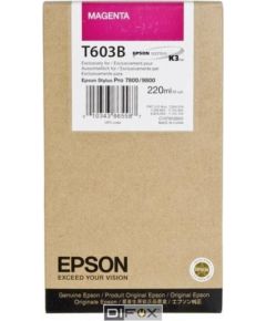 Epson ink cartridge magenta T 603  220 ml     T 603B