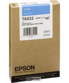 Epson ink cartridge cyan T 603  220 ml     T 6032